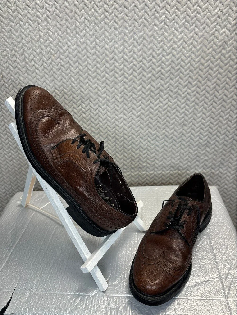 Wienthorf Royale Genuine Welt Brown Leather Wingtip